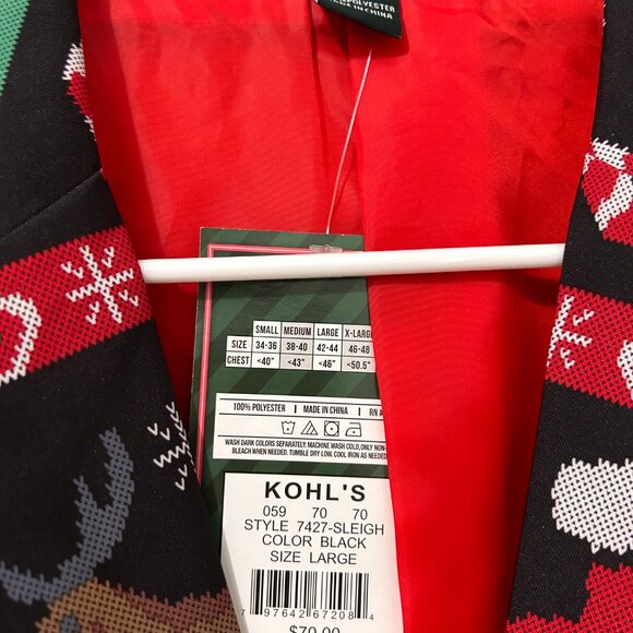 Christmas Dec 25th Jacket Suit Blazer (Large - NWT) - Picture 6 of 11